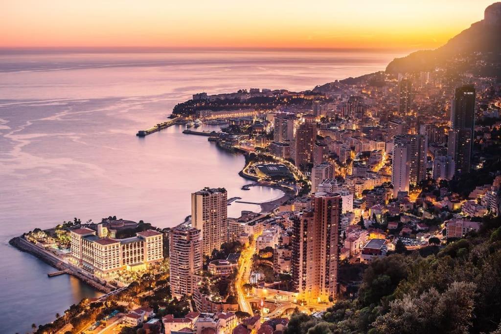 Les Jardins De Monaco Vue Mer Et Piscine Apartment Saint-Antoine  Екстериор снимка